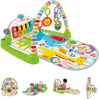 Gamma Baby-Baby Play Mat Baby Gym,Funny Play Piano Tummy Time Baby Activity Gym Mat with 5 Infant Learning Sensory Baby Toys, Music and Lights Boy & Girl Gifts for Newborn Baby 0 to 3 6 9 12 Months