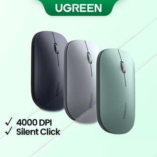 Chuột UGREEN Bluetooth không dây 2.4G và 5G Mô hình kép Chuột im lặng 4000 DPI Tay trái phải cho máy tính bảng MacBook Máy tính xách tay PC