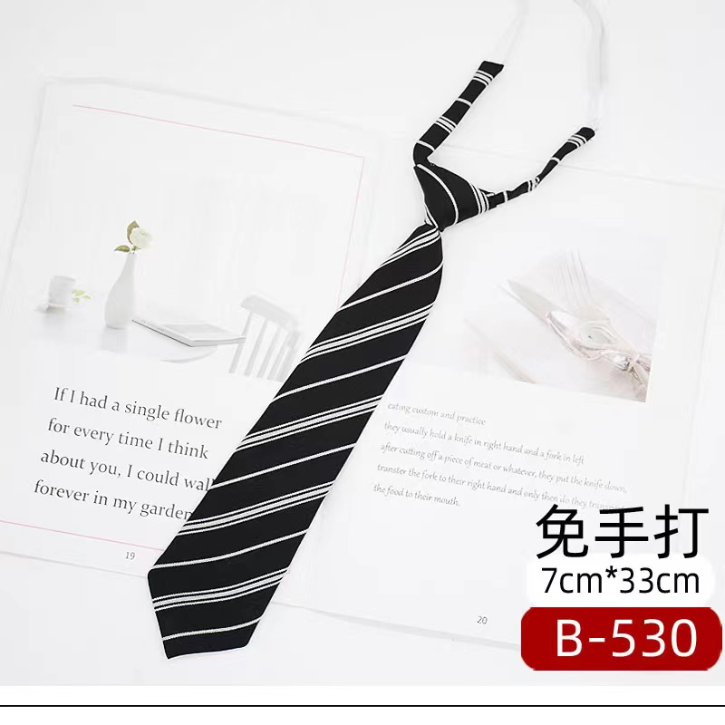 Cà Vạt Sọc Ca Rô Đen Xám Thời Trang Cho Nam Nữ