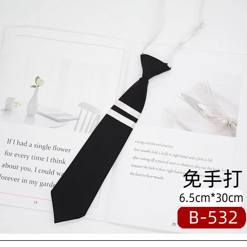 Cà Vạt Sọc Ca Rô Đen Xám Thời Trang Cho Nam Nữ