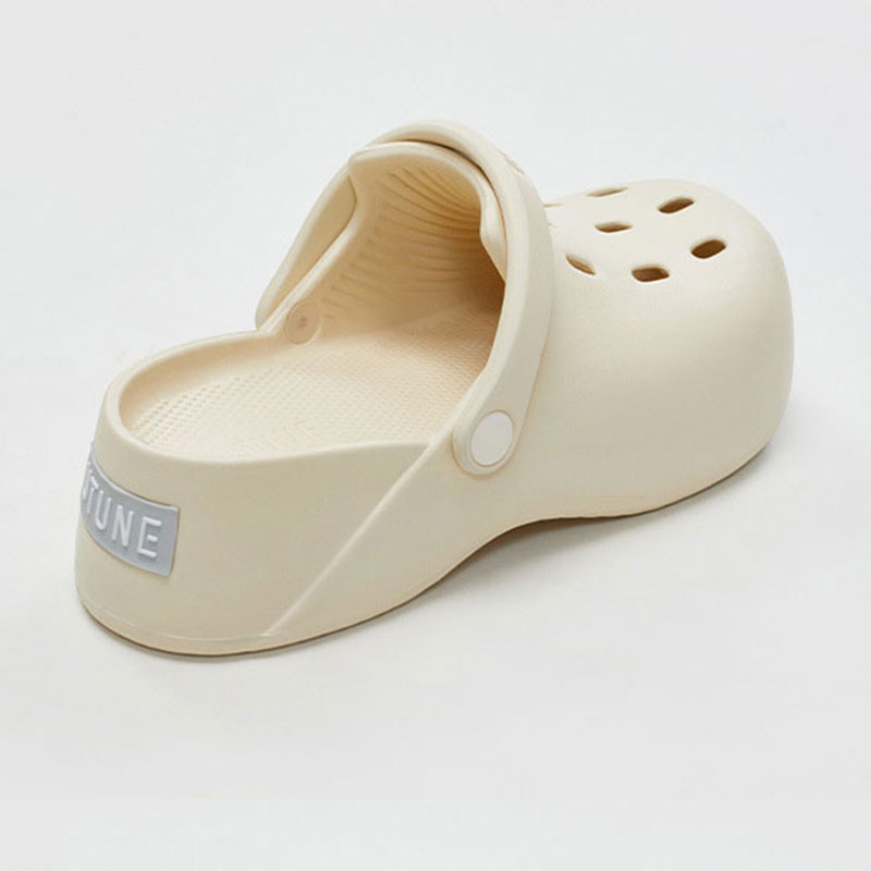 Dép Nhựa EVA Đế Dày Tăng Chiều Cao Thoải Mái Màu Trơn Thời Trang Mùa Hè Cho Nam Và Nữ