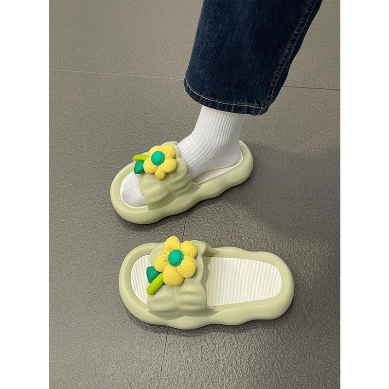 🔥đế cao 3cm🔥 Dép bánh mì nữ sandal Đáy dày chống trượt chống nước Phim hoạt hình dễ thương