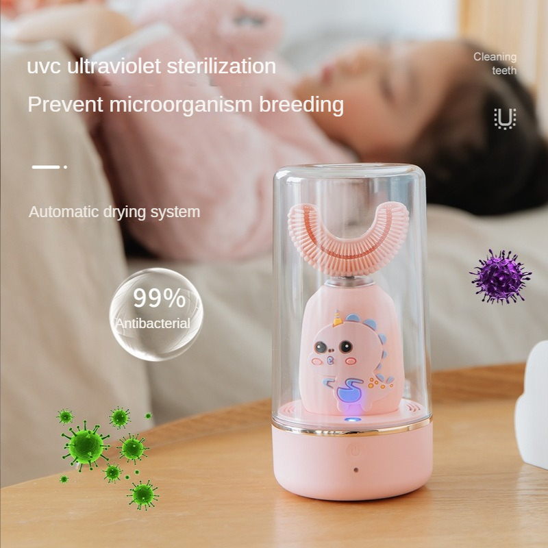 Bàn Chải Đánh Răng Điện Siêu Âm Hình Chữ U Cho Bé