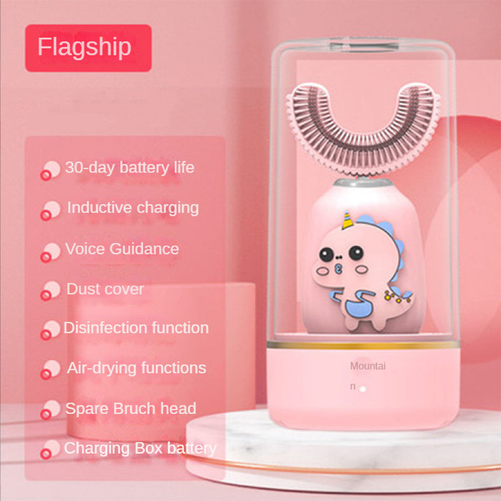 Bàn Chải Đánh Răng Điện Siêu Âm Hình Chữ U Cho Bé