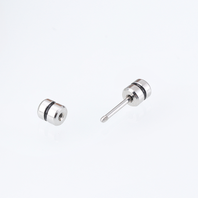 1 Cặp Bông Tai Thép Titan Bạc 925 Đính Đá Zircon Nhiều Màu Sắc 3.5MM Cho Nam Nữ