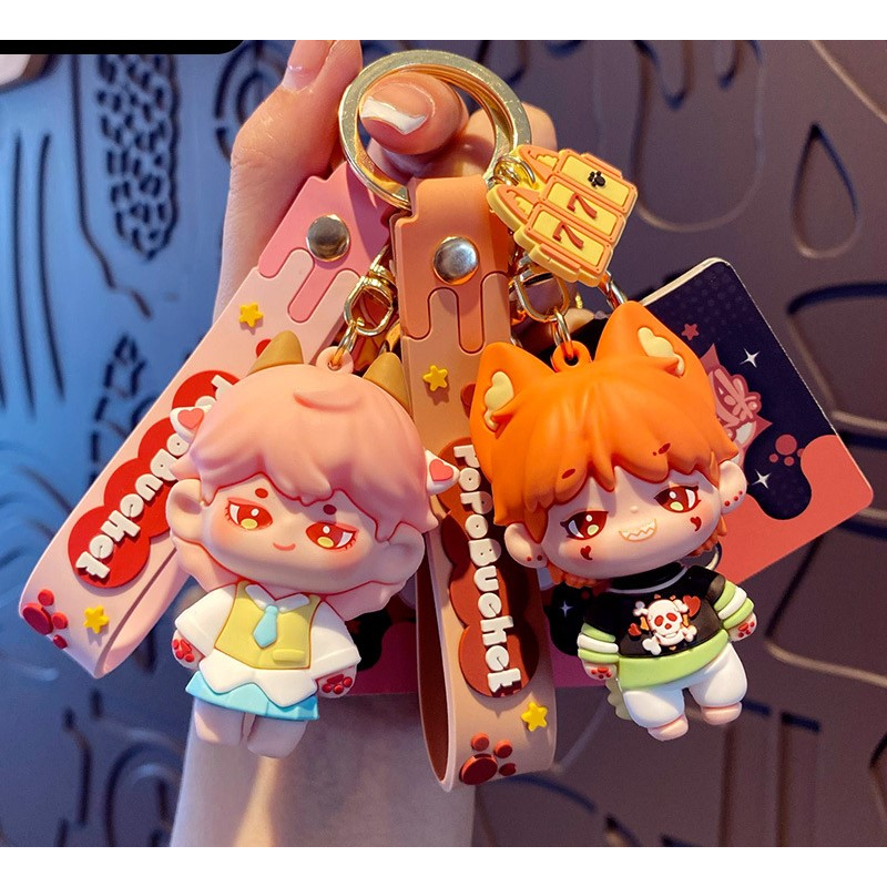 Móc Khóa Hình Quái Vật Hoạt Hình Dễ Thương