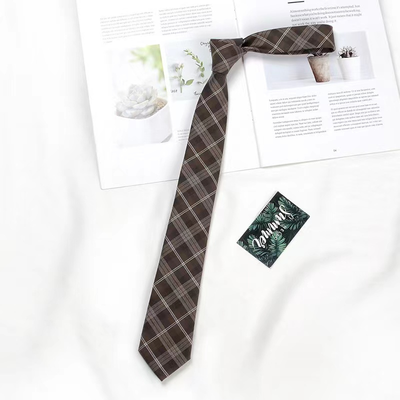 Cà Vạt Họa Tiết Kẻ Sọc Phong Cách Retro Thời Trang Cho Nam Nữ