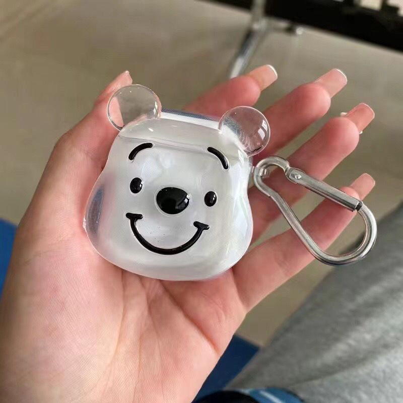Ốp Hộp Đựng Tai Nghe Nhét Tai Silicon Hình Gấu Pooh Cho Airpods 3 2 1 pro pro2 Airpods 1 / 2 / 3 / pro / pro2