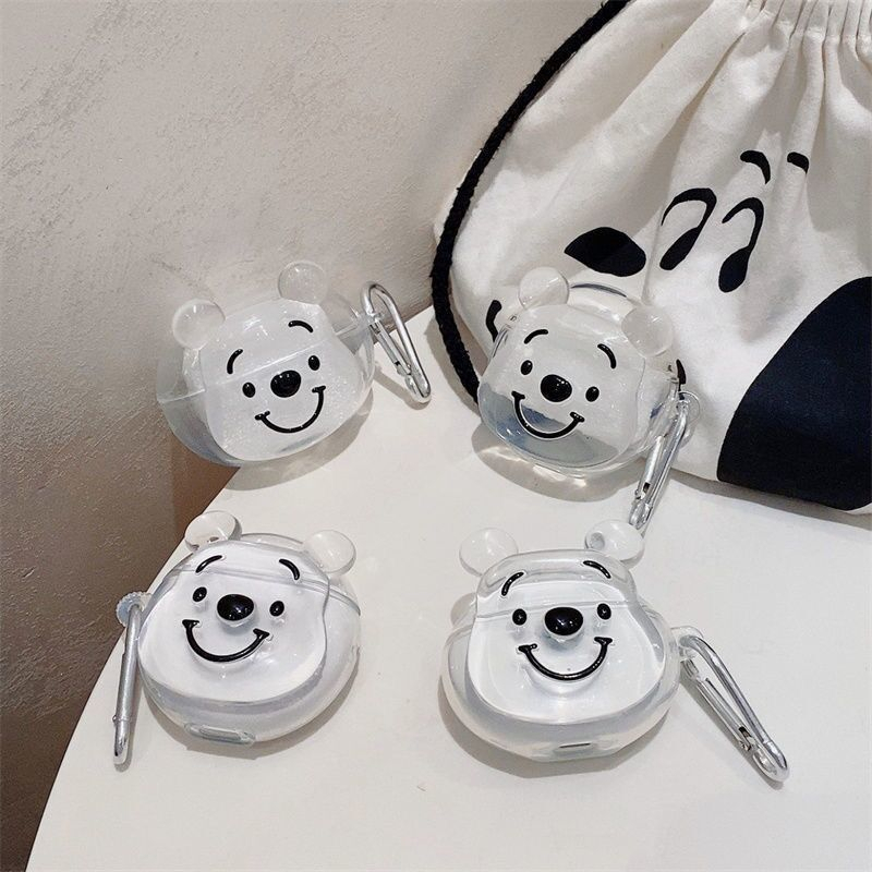 Ốp Hộp Đựng Tai Nghe Nhét Tai Silicon Hình Gấu Pooh Cho Airpods 3 2 1 pro pro2 Airpods 1 / 2 / 3 / pro / pro2