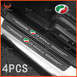 Bộ 4 Miếng Dán Trang Trí Cửa Xe Hơi Bằng Sợi Carbon Chống Trầy Xước Tiện Dụng