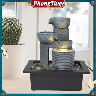 Thác nước phong thuỷ - Đài phun nước để bàn Trang trí Văn phòng