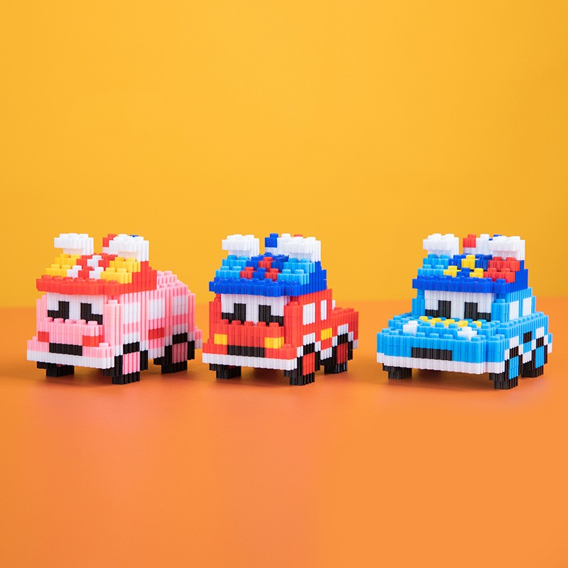 Đồ Chơi Lắp Ráp Mô Hình Xe Hơi Hoạt Hình mini Dễ Thương Có Nhiều Mẫu Mã Đa Dạng