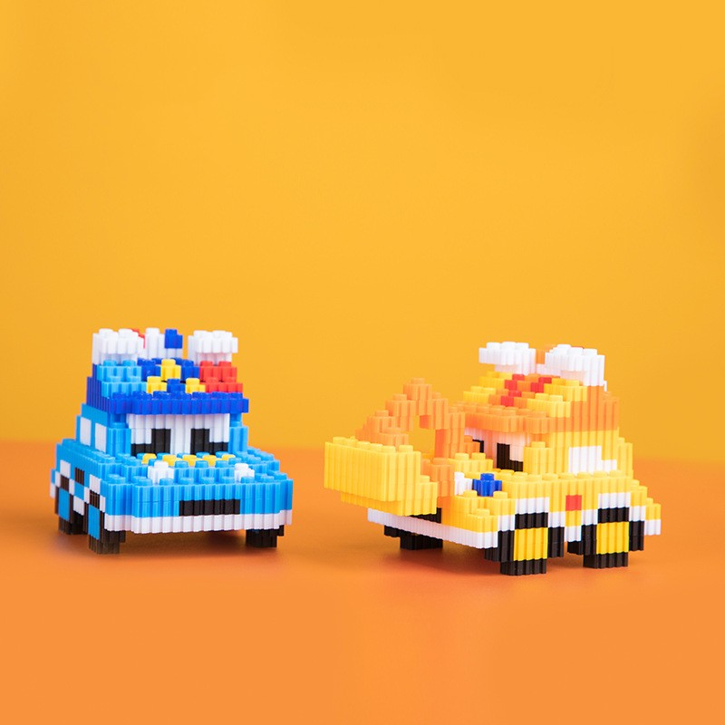 Đồ Chơi Lắp Ráp Mô Hình Xe Hơi Hoạt Hình mini Dễ Thương Có Nhiều Mẫu Mã Đa Dạng