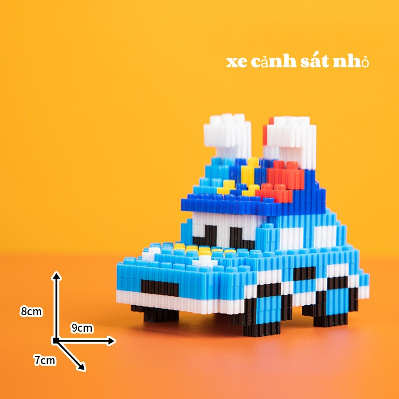 Đồ Chơi Lắp Ráp Mô Hình Xe Hơi Hoạt Hình mini Dễ Thương Có Nhiều Mẫu Mã Đa Dạng