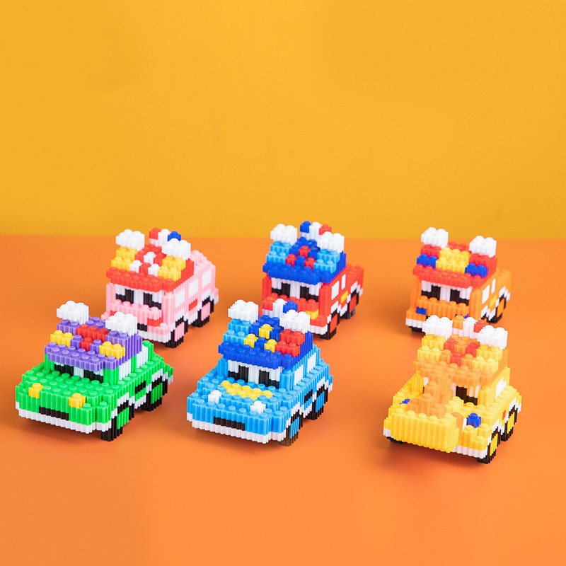 Đồ Chơi Lắp Ráp Mô Hình Xe Hơi Hoạt Hình mini Dễ Thương Có Nhiều Mẫu Mã Đa Dạng