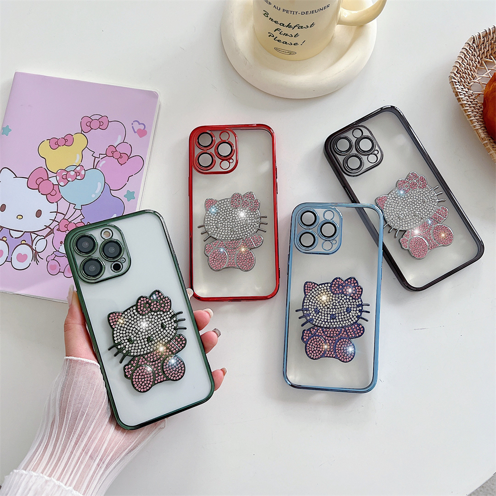 Ốp Điện Thoại Dẻo Mạ Màu Gradient Lấp Lánh Sang Trọng Cho iPhone 14 Pro Max 14 Plus 13 Pro Max