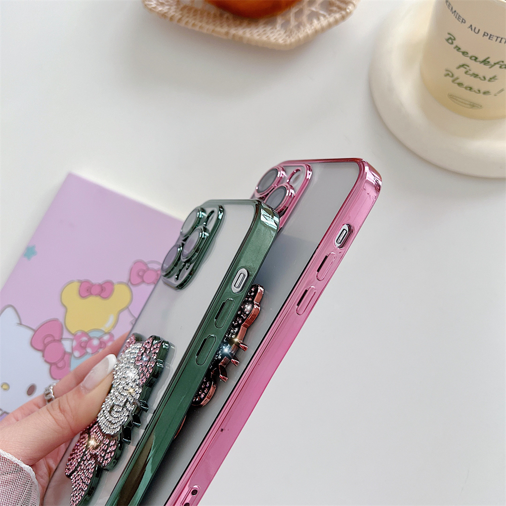 Ốp Điện Thoại Dẻo Mạ Màu Gradient Lấp Lánh Sang Trọng Cho iPhone 14 Pro Max 14 Plus 13 Pro Max