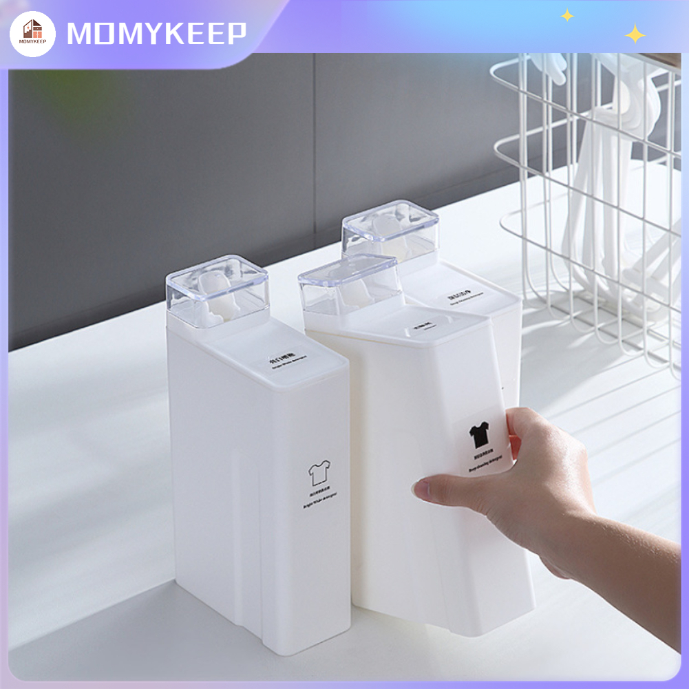 Bình Rỗng Đựng Bột Giặt Xả Quần Áo 1100ml Dung Tích Lớn Thay Thế Tiện Dụng chai thay thế【MOMYKEEP】
