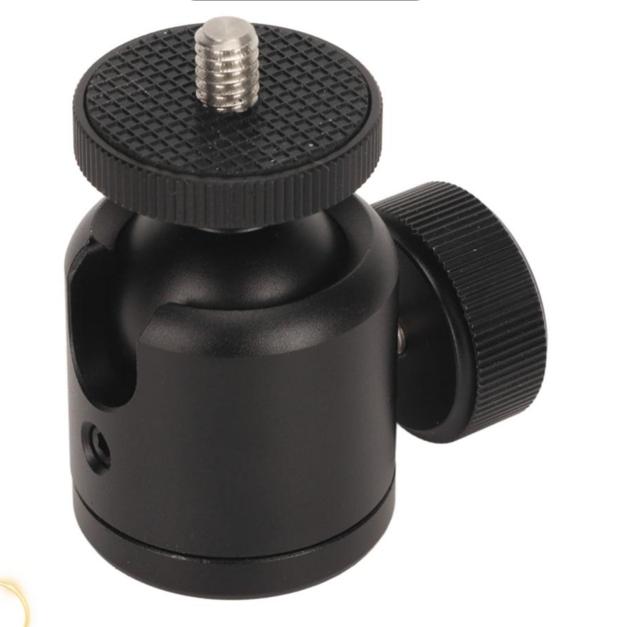 Có thể bán buôn Đầu Bi Mini 1 / 4in Vít 3 / 8in Xoay 360 Độ Bằng Hợp Kim Nhôm Cho Chân Máy Ảnh Tripod Monopod Hàng giao ngay