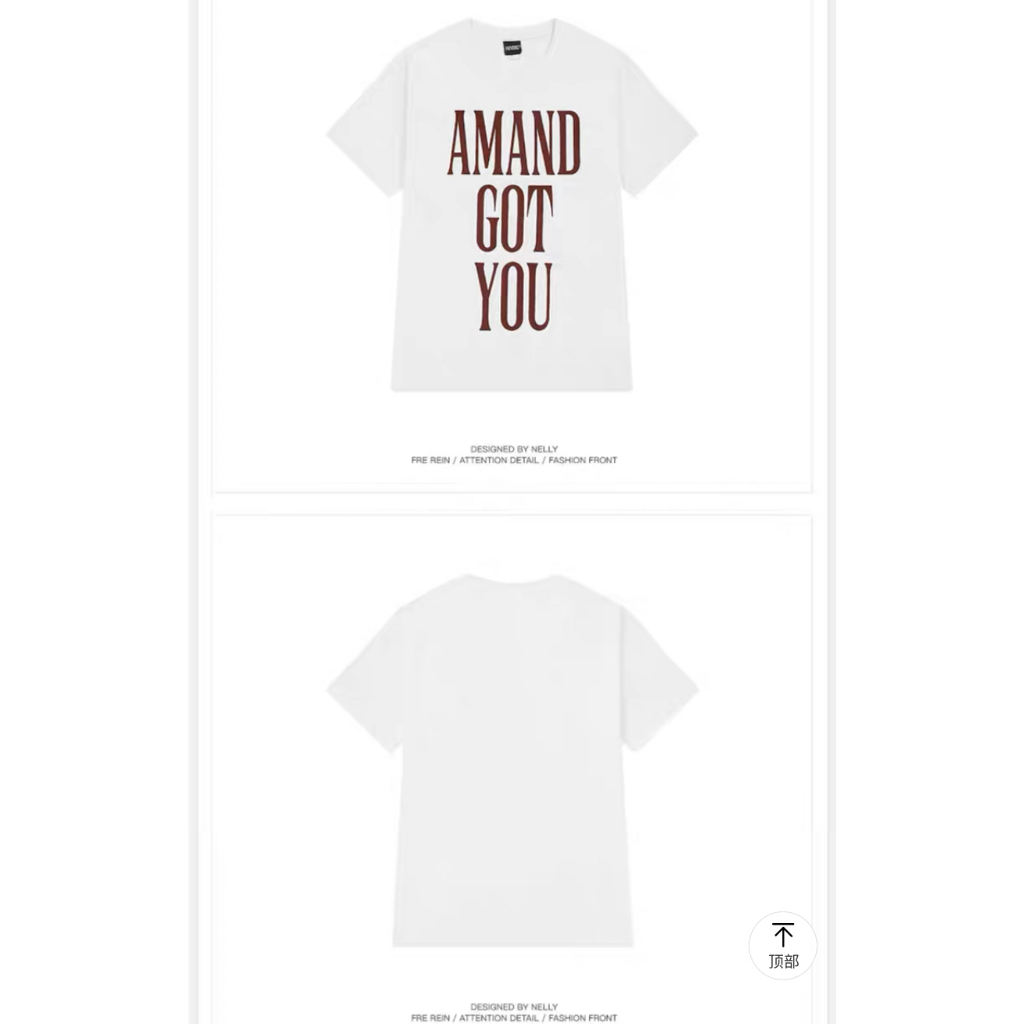 NELLY Áo Thun Cotton Tay Ngắn Dáng Rộng Thời Trang Unisex Cho Nam Và Nữ 10365