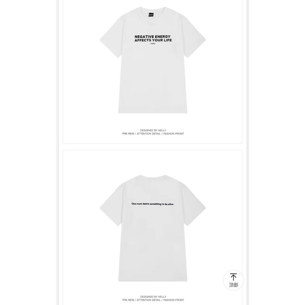 NELLY Áo Thun Cotton Tay Ngắn Dáng Rộng Thời Trang Unisex Dành Cho Nam Và Nữ 11425