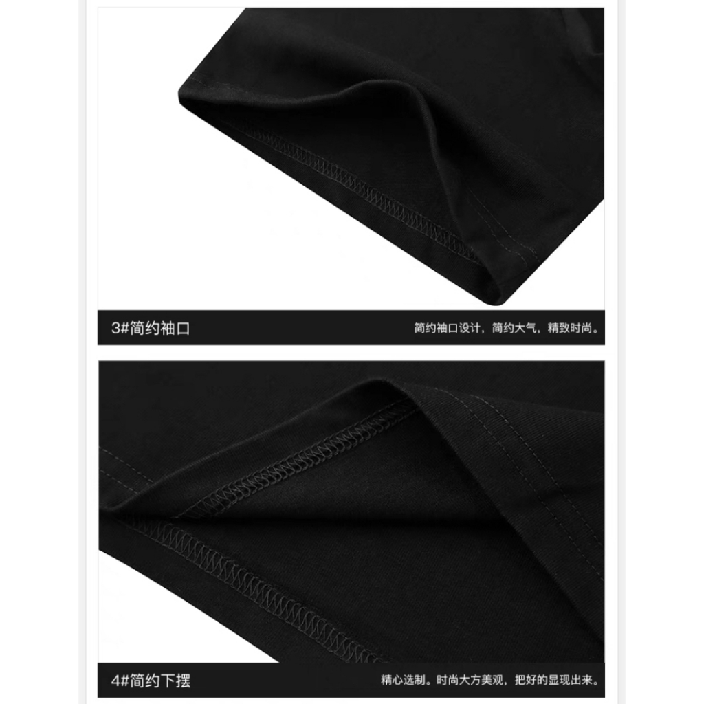 NELLY Áo Thun Cotton Tay Ngắn Dáng Rộng Thời Trang Unisex Dành Cho Nam Và Nữ 11425