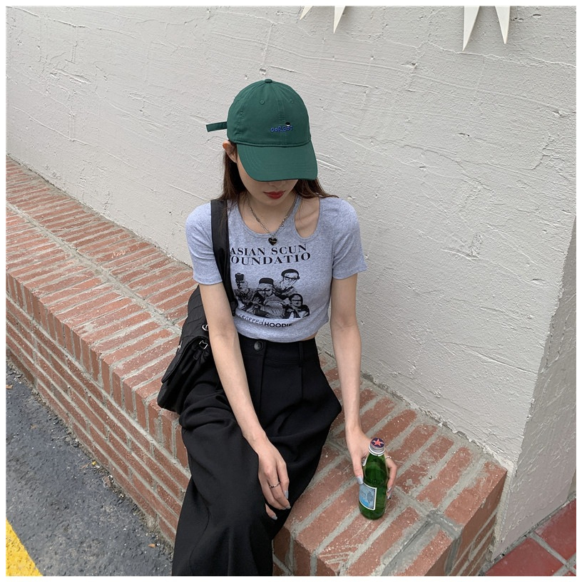 Áo Thun Ngắn Tay In Họa Tiết Thời Trang Hàn Quốc Dành Cho Nữ