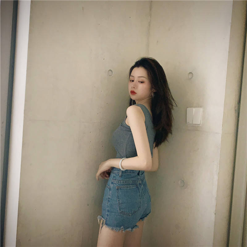 Áo Hai Dây Dáng Ngắn Thời Trang Mùa Hè Quyến Rũ Cho Nữ