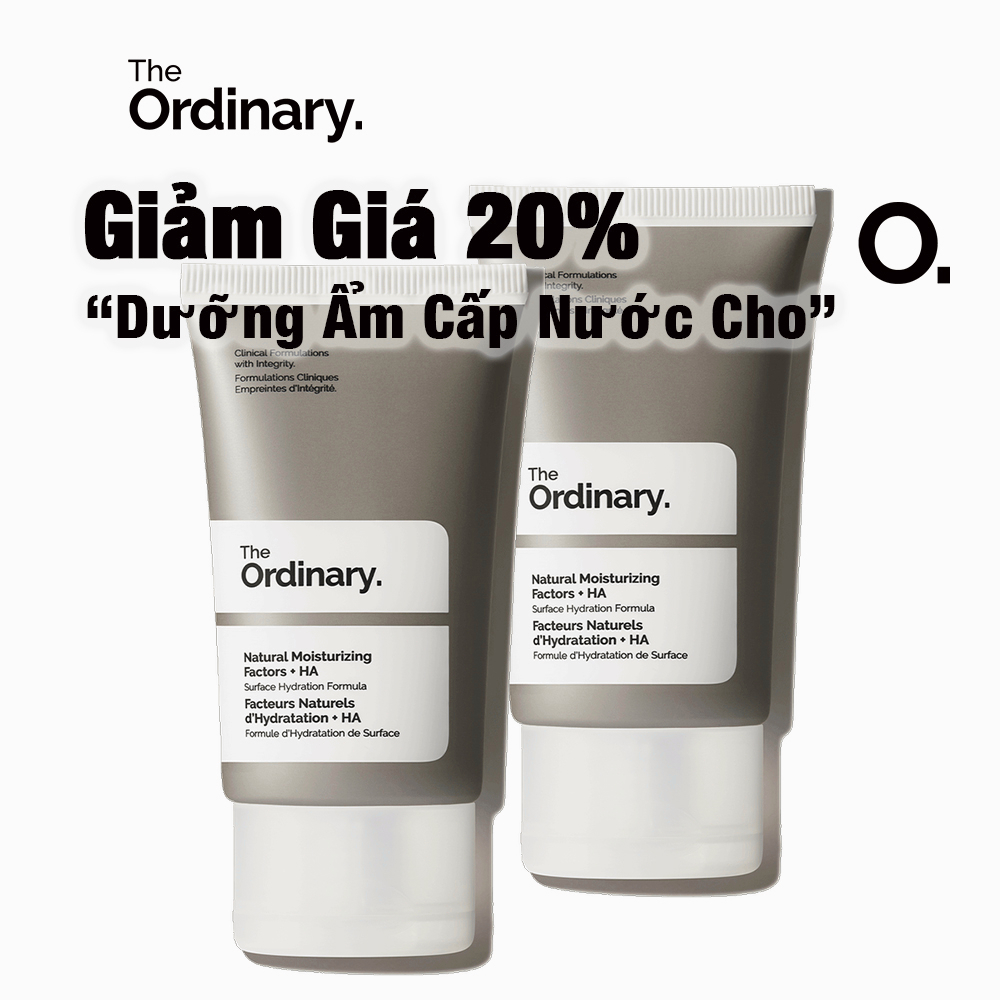 The Ordinary Dưỡng Ẩm Cấp Nước Cho Da Mặt - Các Yếu Tố Dưỡng Ẩm Tự Nhiên + Ha  - 2x30ml