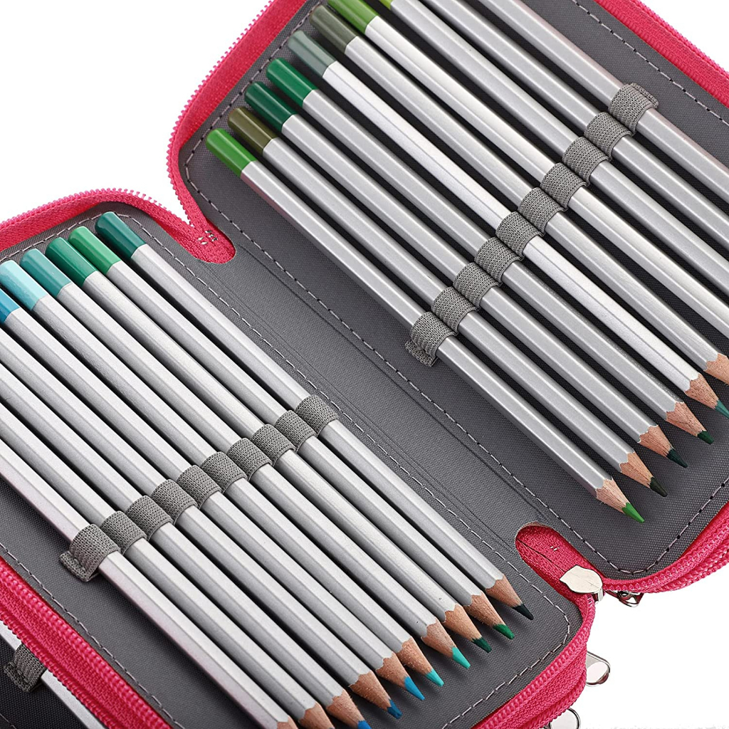 Hộp Đựng Bút Chì Dung Tích Lớn estuche escolar Kawaii Vải canvas Dành Cho Học Sinh