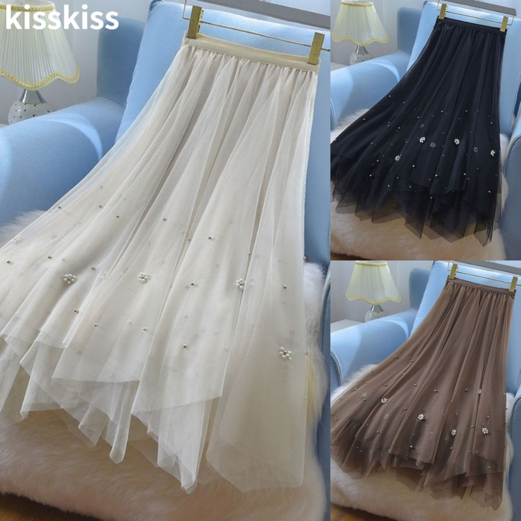 Chân Váy Cashmere Dài Lệch Tà Xinh Xắn Dành Cho Nữ