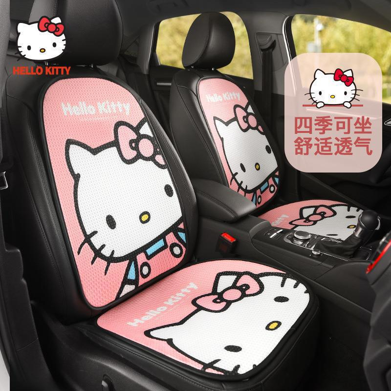 Bộ Ba Món Đệm Lót Ghế Ngồi Xe Hơi Thông Dụng In Hoạt Hình Hello Kitty