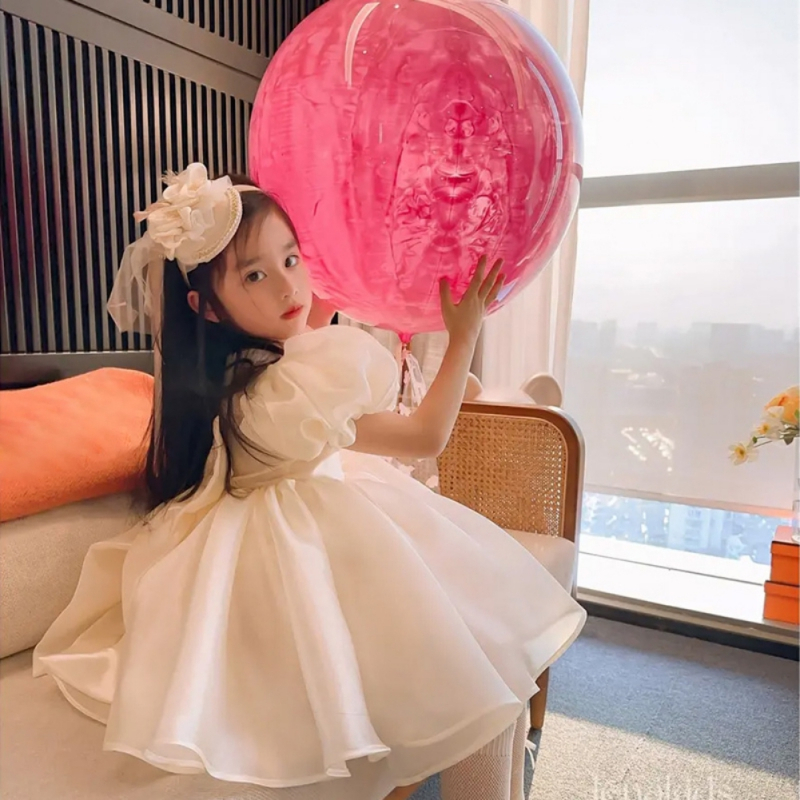 Khung Thành Cho Bé Chất Lượng Cao❤Đầm Phối Nơ Phong Cách Phương Tây Thời Trang Mùa Hè Cho Bé Gái