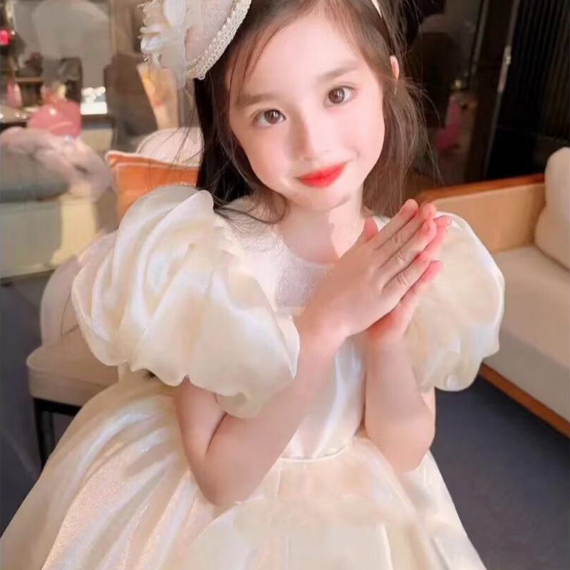 Khung Thành Cho Bé Chất Lượng Cao❤Đầm Phối Nơ Phong Cách Phương Tây Thời Trang Mùa Hè Cho Bé Gái