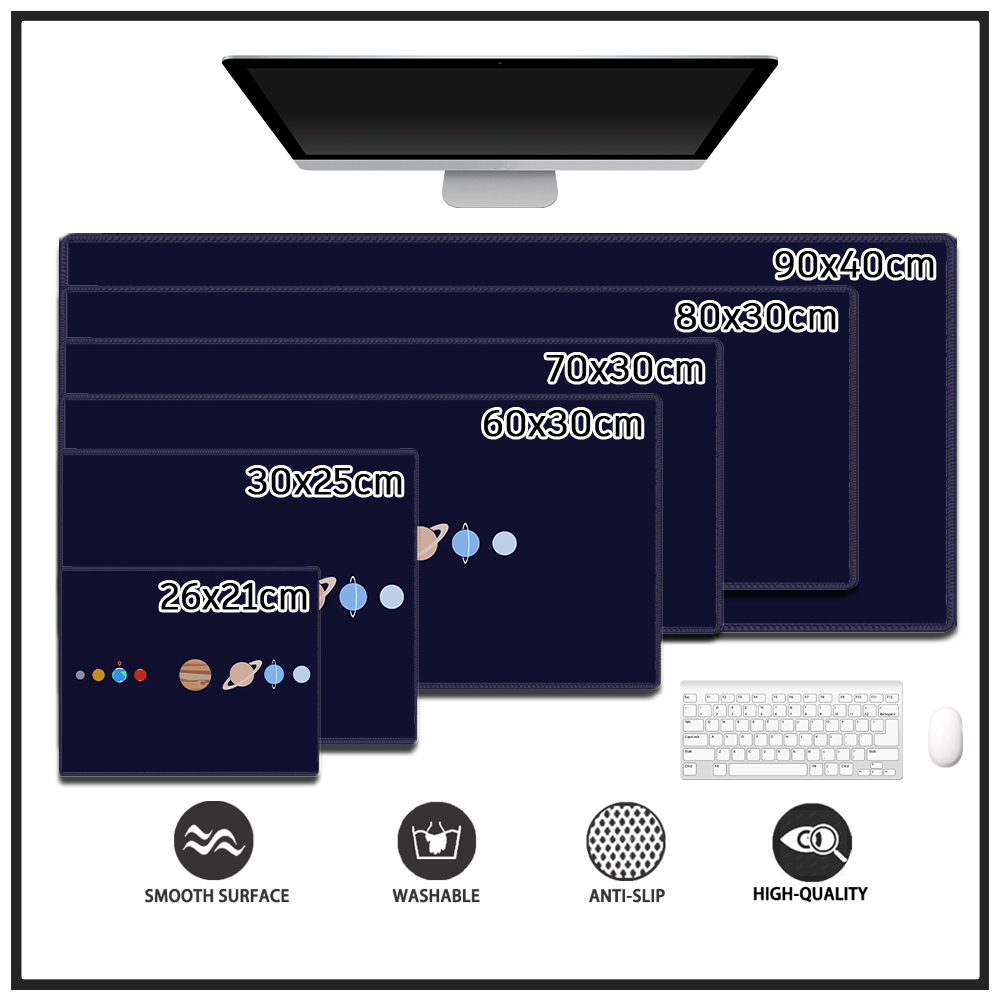 Tấm Lót Chuột Và Bàn Phím Máy Tính Bằng Cao Su Thêu Hình Ngôi Sao Cỡ Lớn Tùy Chỉnh Tiện Dụng