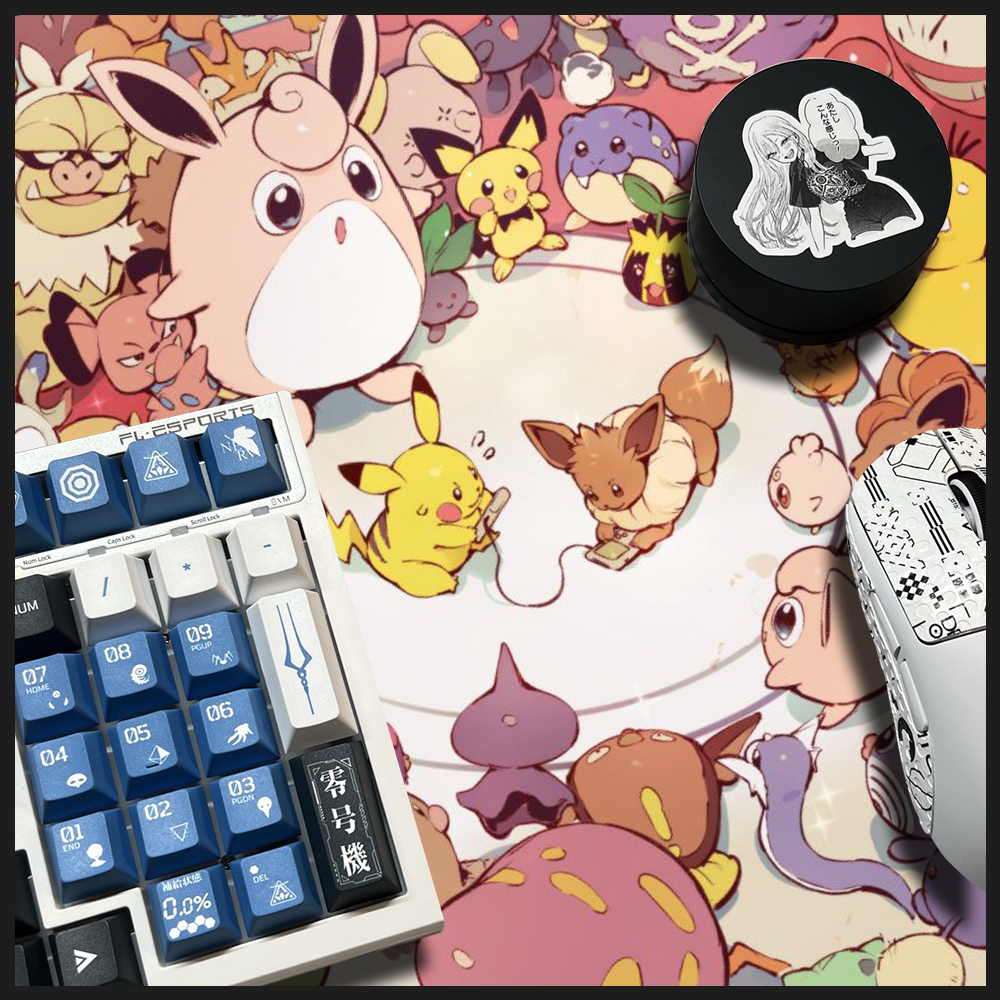 Miếng Lót Chuột Cao Su Hình Pokemon Dễ Thương