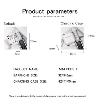 Tai Nghe Nhét Tai Tws Pro4 Kết Nối bluetooth Không Dây Cho Android Và Xiaomi