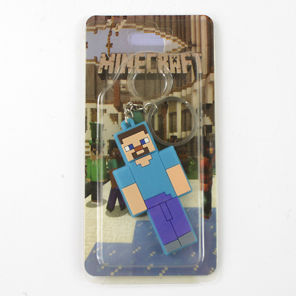 Móc Khóa Gắn Mô Hình Nhân Vật Steve Herobrine Zombie 7cm