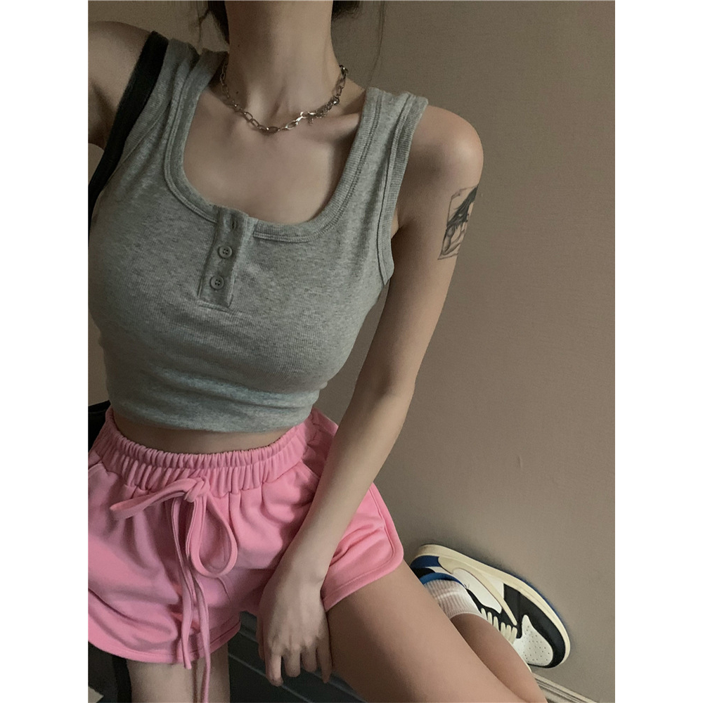 Áo Croptop Thể Thao Mini Thời Trang Mùa Hè Quyến Rũ Cho Nữ