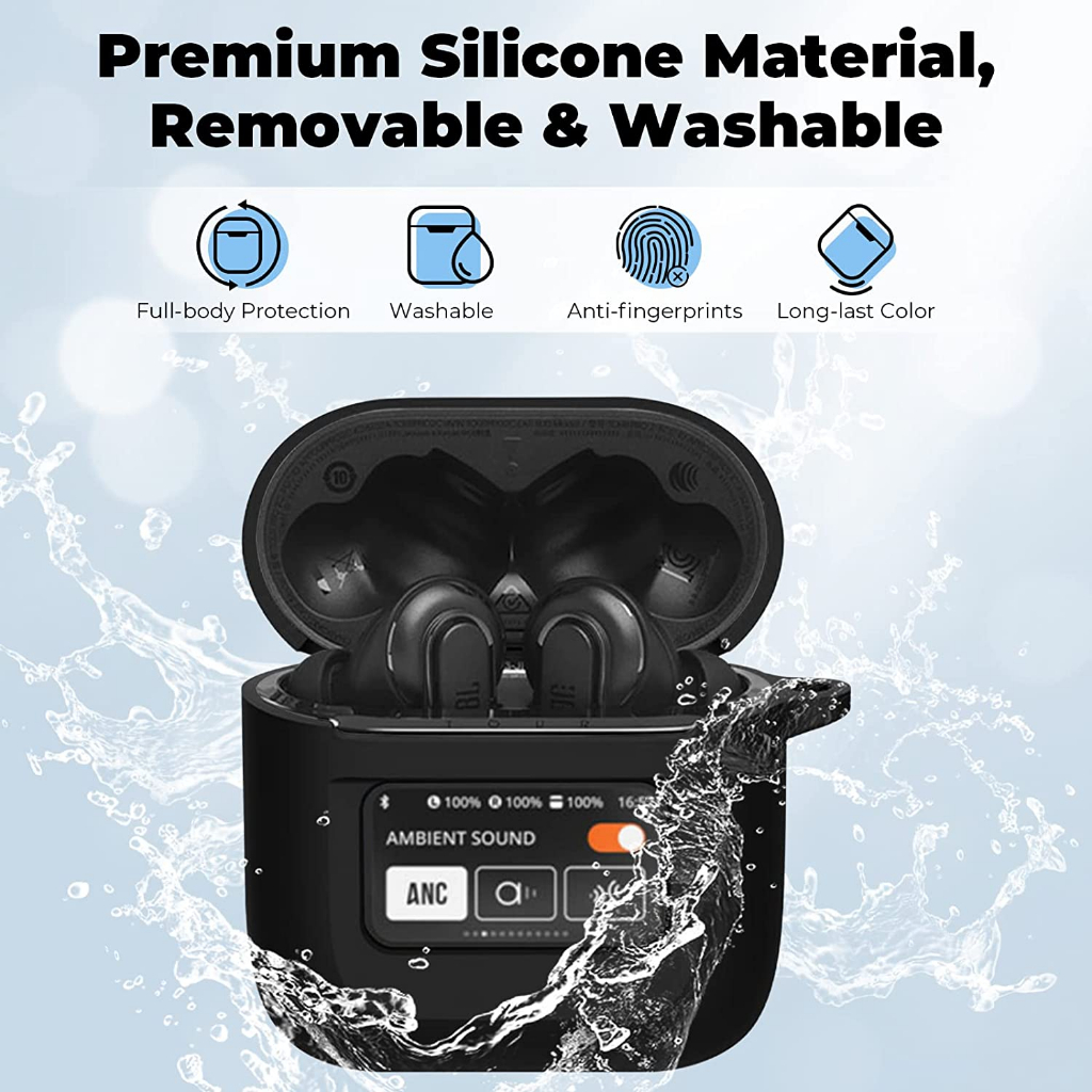 1 + 1 Ốp Silicone Bảo Vệ Màn Hình Cho JBL Tour Pro 2 Earphone 2023 JBL Tour Pro 2