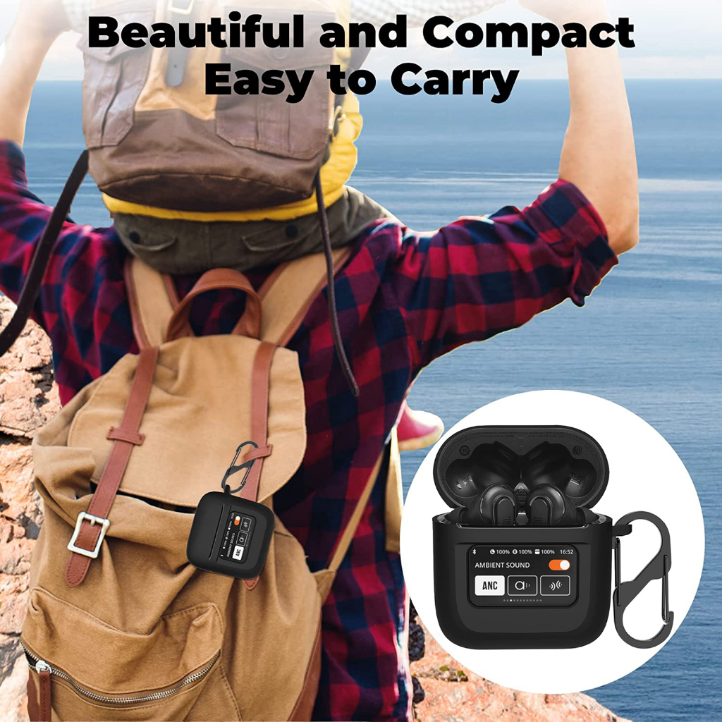 1 + 1 Ốp Silicone Bảo Vệ Màn Hình Cho JBL Tour Pro 2 Earphone 2023 JBL Tour Pro 2