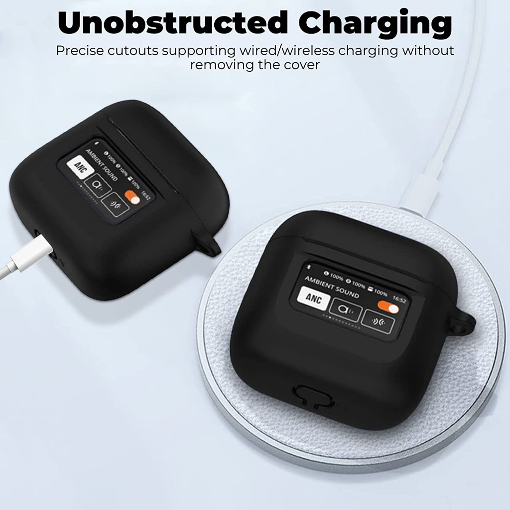 1 + 1 Ốp Silicone Bảo Vệ Màn Hình Cho JBL Tour Pro 2 Earphone 2023 JBL Tour Pro 2