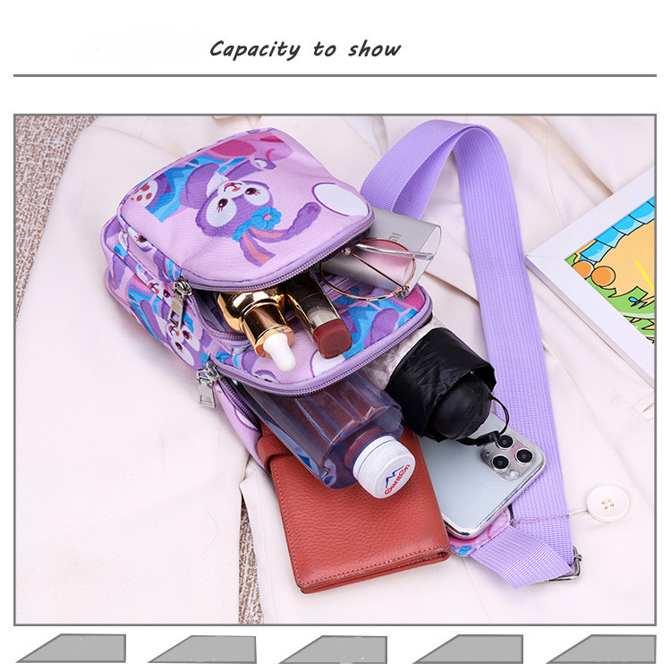 DISNEY Túi Đeo Chéo Hình Thỏ Stella Lou Hoạt Hình Dễ Thương Thời Trang Cho Bé Gái
