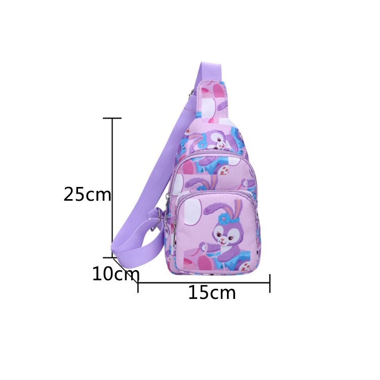 DISNEY Túi Đeo Chéo Hình Thỏ Stella Lou Hoạt Hình Dễ Thương Thời Trang Cho Bé Gái