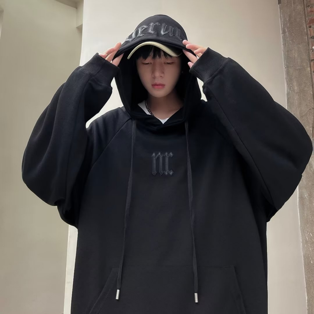 Áo Sweater Chui Đầu Dáng Rộng Có Mũ Trùm Thời Trang 2023 Cho Nam