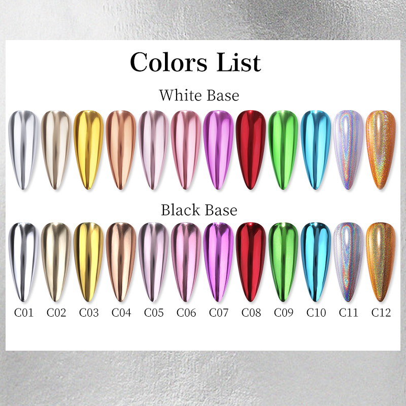 Bột Tráng Gương Lấp Lánh Dùng Để Trang Trí Móng Nghệ Thuật