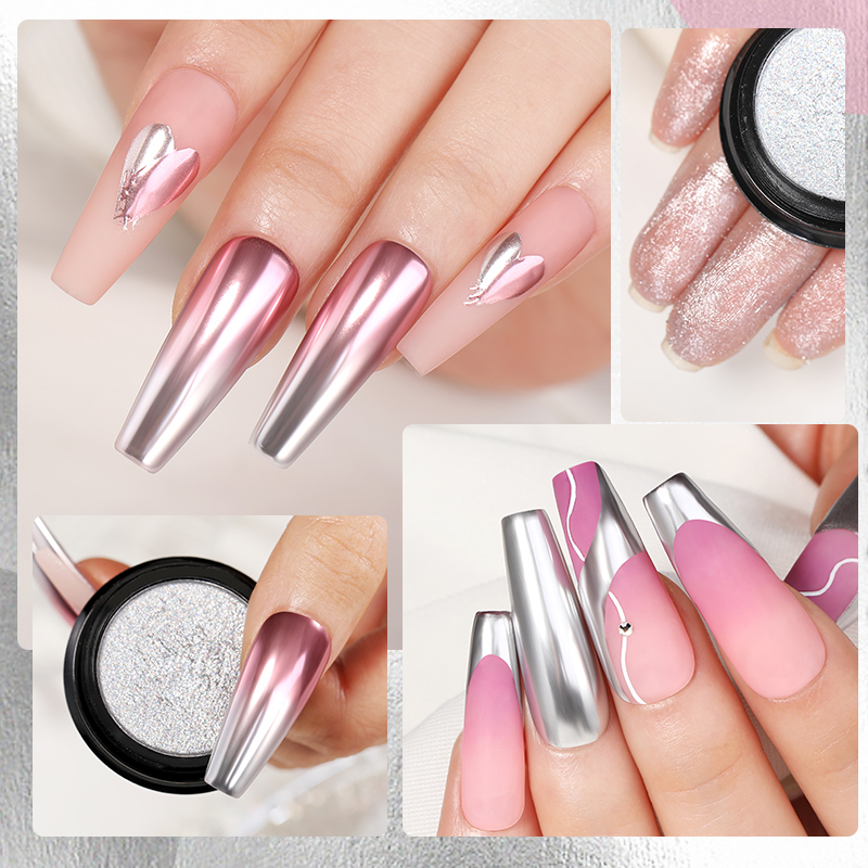 Bột Tráng Gương Lấp Lánh Dùng Để Trang Trí Móng Nghệ Thuật