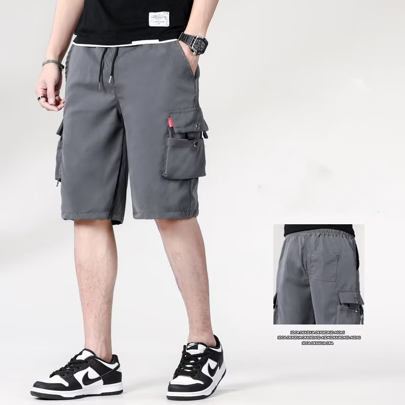 Quần Short Ống Rộng Mau Khô Thời Trang Mùa Hè Dành Cho Nam / Size M-5XL