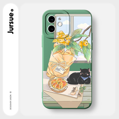 Ốp lưng JURSUE mềm chống sốc hình dễ thương đẹp độc lạ Cho iPhone 17 16 15 14 13 12 11 Pro Max SE 2020 X XR XS ip 8 7 Plus Y3379