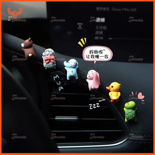 Đồ trang trí Thỏ / Rùa / Cừu Hoạt Hình Mini Bằng Resin Trang Trí Bảng Điều Khiển Xe Hơi / Gương Chiế